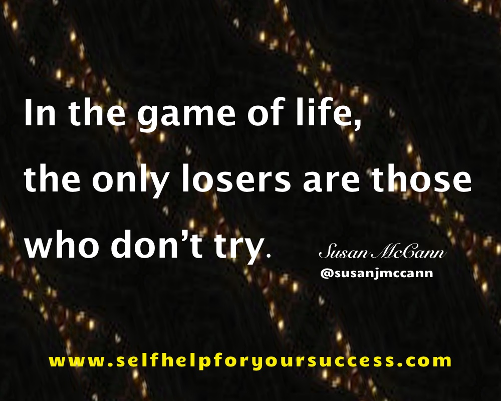 Susanjmccann's tweet image. In the game of life the only losers are .. #leaders #bethechange