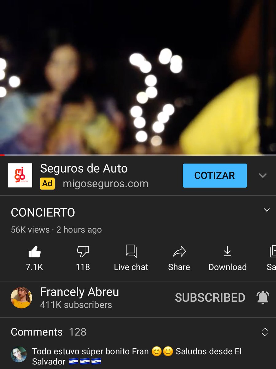 FrancelyArmy's tweet photo. Chingona mi @FrancelyAbreu en 2 horas más de 56k views y 7.1 k likes 💜💜💜💜💜 https://t.co/uVcabeaqRi
