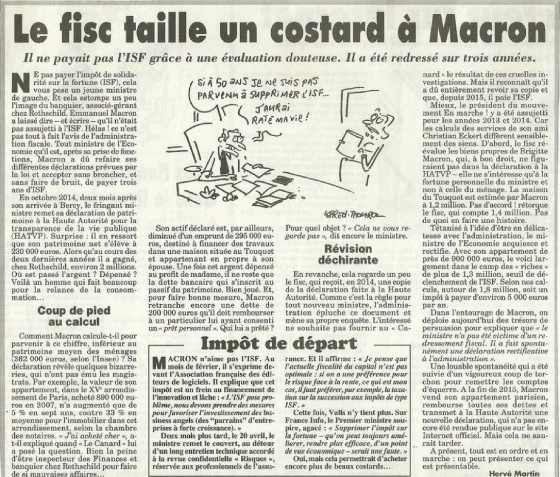 EnModeMacaron's tweet photo. 🔴C’EST DU TRÈS LOURD!
Emmanuel Macron ne payait pas l'ISF grâce à une évaluation très douteuse de son patrimoine quand il était ministre de l'Économie...
Mais qui s'en soucie?
Apparemment personne...
Tout le monde doit savoir!
Faisons le buzz! https://t.co/d492yq9cdD
