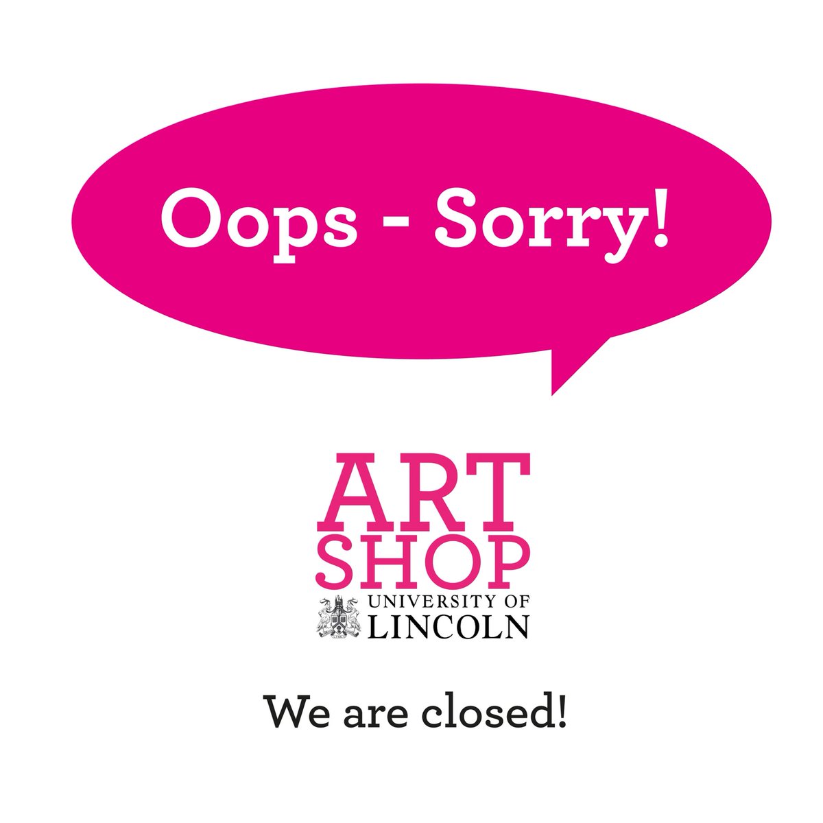 Due to unforeseen circumstances, the Art Shop is closed until further notice. Sorry for any inconvenience this may have caused.