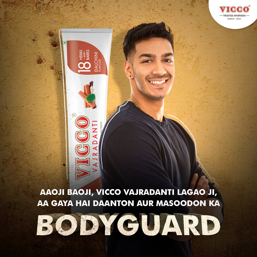 Vicco_Labs's tweet photo. Vicco Vajradanti par ek ehsaan karna ki ispe koi ehsaan na karna kyunki ye akele he kaafi hai germs aur bacteria ko mitaane ke liye!
Click here to get your pack: https://t.co/Htu2kyLZKr
#ViccoVajradantiHaiHit #Vicco #KnowYourTeeth #DidYouKnow #ViccoIndia https://t.co/hsrtgxgLPG