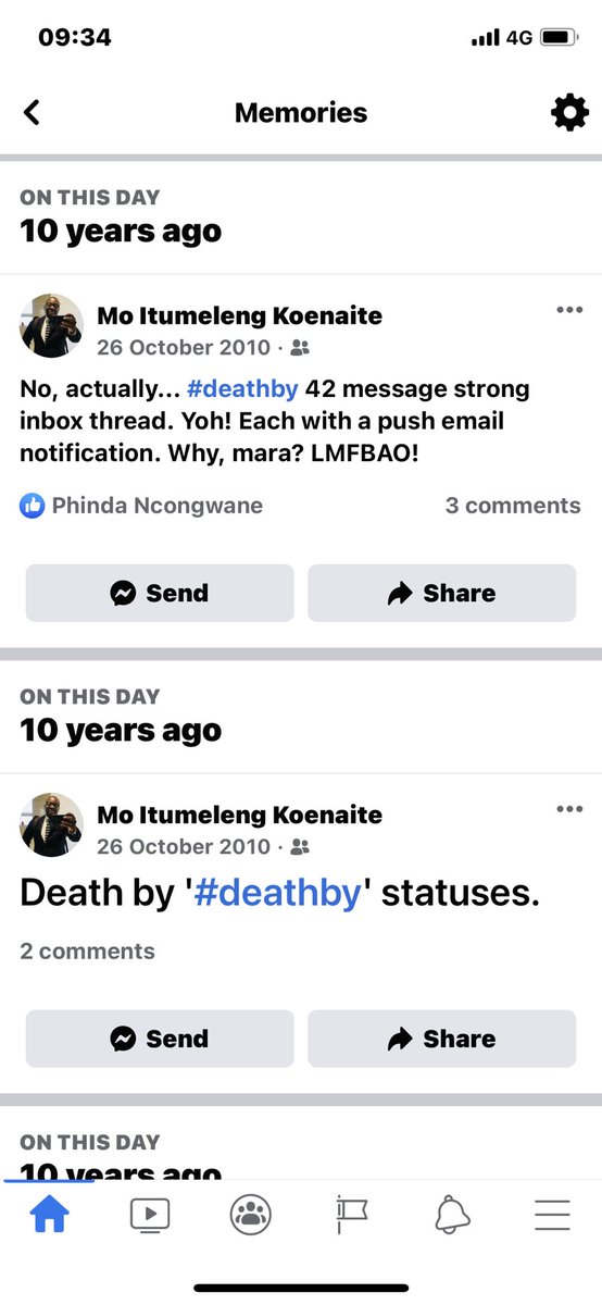 iMoshele's tweet image. Remember when everyone’s status updates started with ‘#DeathBy’? 🤣🤣🤣