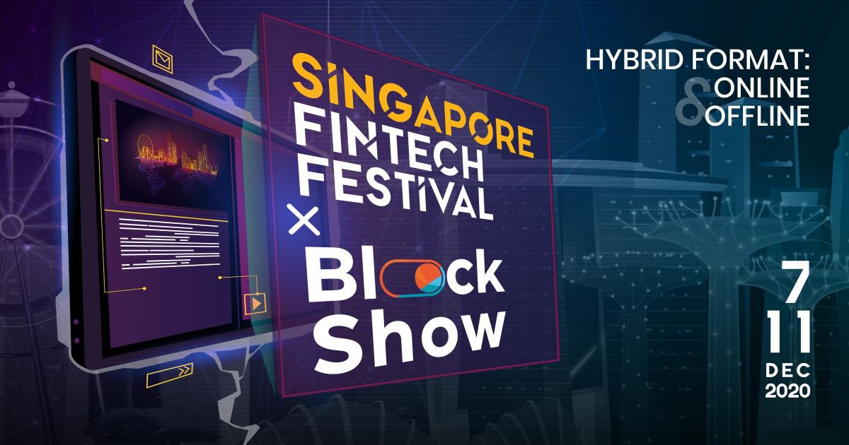 BlockShowcom's tweet photo. BlockShow returns! 7-11 Dec online.

We're partnering with the Singapore Fintech Festival this year! The largest fintech event in the world.
@sgfintechfest 

Looking to showcase blockchain and crypto to the entire financial industry on 8 December.

More at https://t.co/kqS2JzqZco https://t.co/cRzab4fITe