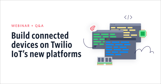 terrencebarr's tweet photo. On November 5, we’ll walk you through how and what you can build on Twilio #IoT. Whether you’re a hardware company with lots of embedded experience, or a software house or enterprise with little to none - we have a platform for you. https://t.co/ew1lPkeui3 https://t.co/QoJEvkPTlU