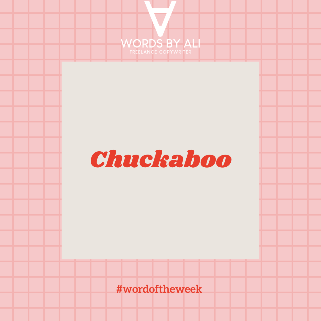 Chuckaboo was a term of endearment for a beloved friend, used back in the 1800s 🥰

Who thinks it's due a comeback?

#copywriting #wordoftheweek