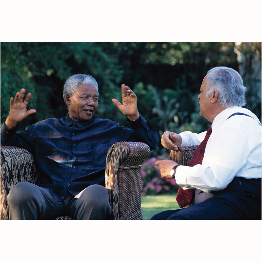 sa_apm2015's tweet photo. “When #Mandela asks me to go for breakfast or for dinner, we don’t talk about matters of state or other weighty matters. Like older men do, we talk about past experiences and reminisce and chuckle.” - George #Bizos 
© Gisèle Wulfsohn 
-
#65yearsoffriendship https://t.co/yuGLqn6Y3k