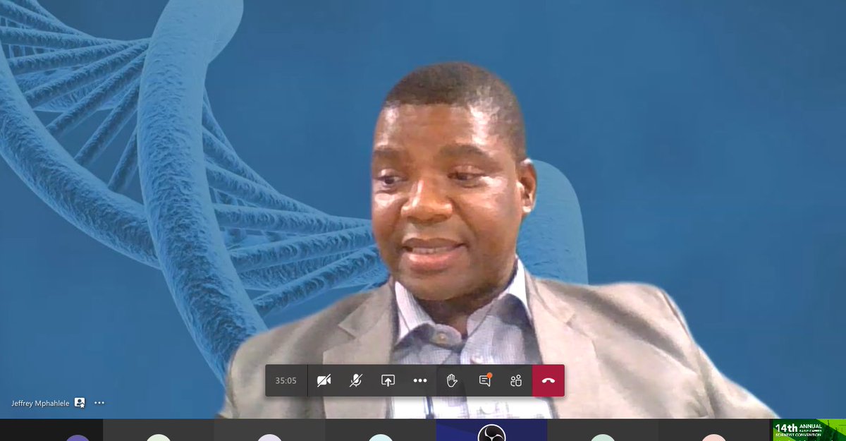 Elody_scientist's tweet image. Prof Jeffrey Mphahlele giving the opening address at the #ECSC2020 &quot;The COVID-19 pandemic revealed students who can strive under pressure&quot;