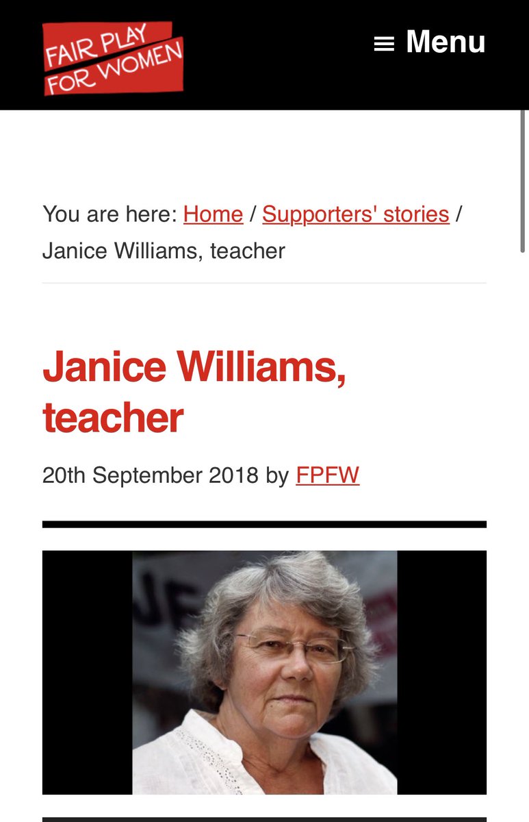 Janice Williams was one of the handful of anti-trans protesters that hijacked  @PrideInLondon, she regularly takes part in trans-hostile stunts, yet  @FairplayWomen endorse her as a ‘teacher’ for their transphobic platform! 
