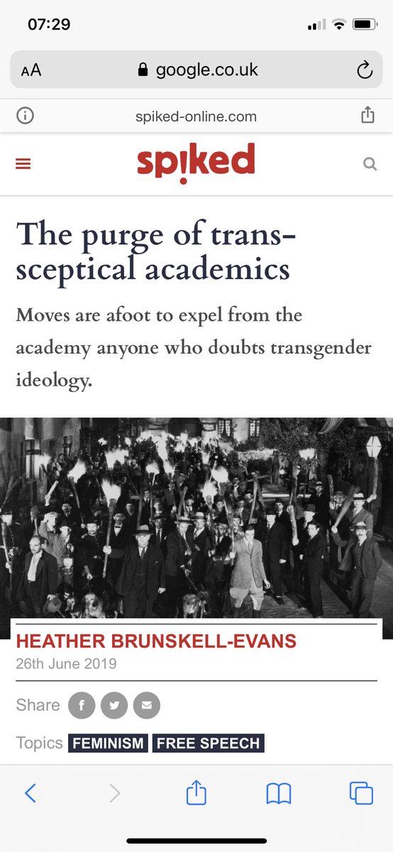 Heather Brunskell-Evans is another academic who paints a ‘victim’ narrative of being “silenced”, while devoting her energy and using her professional influence and platforms to relentlessly undermine and attack trans kids This is more than ‘academic interest’, it’s obsessive!
