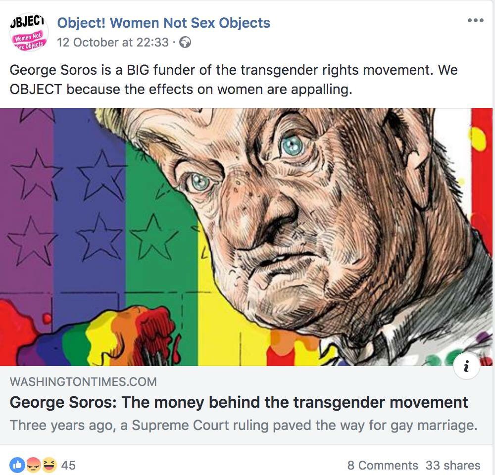  @ObjectUK is one of the most vitriolic trans-hostile platforms out there. They push extremist anti-trans propaganda, and will happily attack anyone else in order to achieve their aims of eradicating trans people.They have no shame, compassion, or humanity! 
