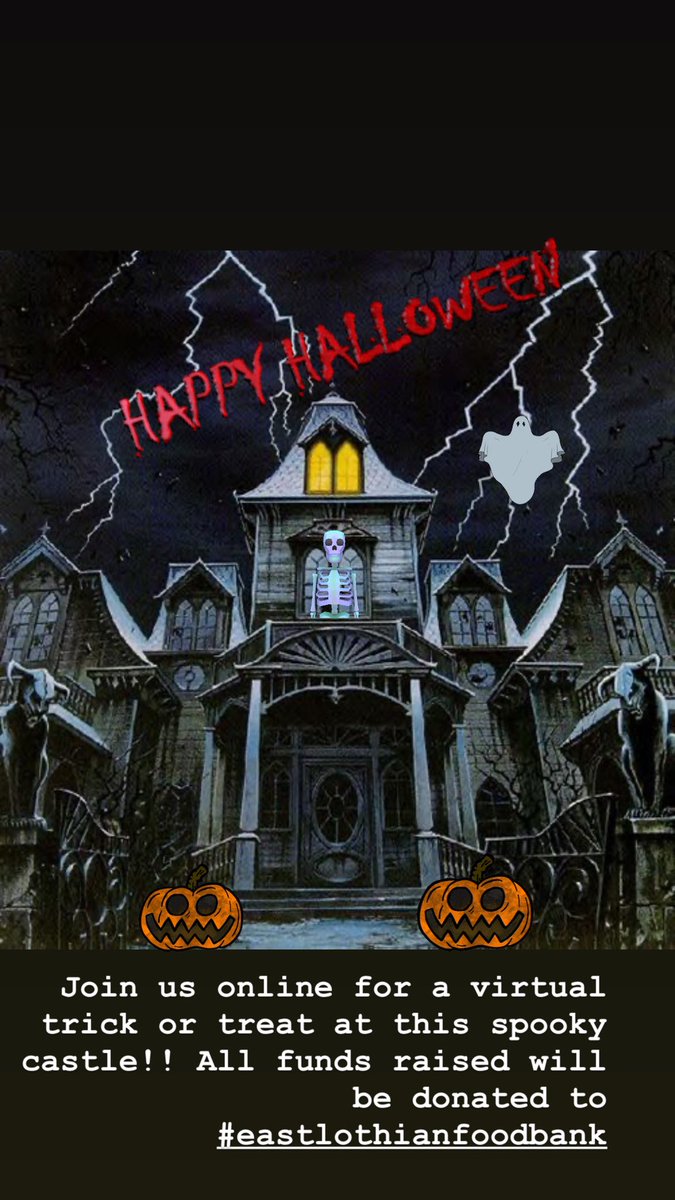 No guising this year but never fear and come join us on a virtual trick treat extravaganza at a spooky castle. All funds raised will be donated to East Lothian Foodbanks. Details available soon  #eastlothianloop #eastlothiancourier #eastlothianlife #eastlothianladies