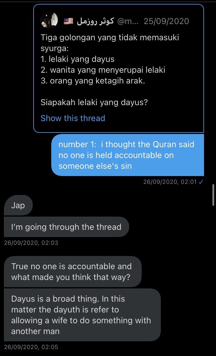 what is the true definition of dayus?*relating to a hadith