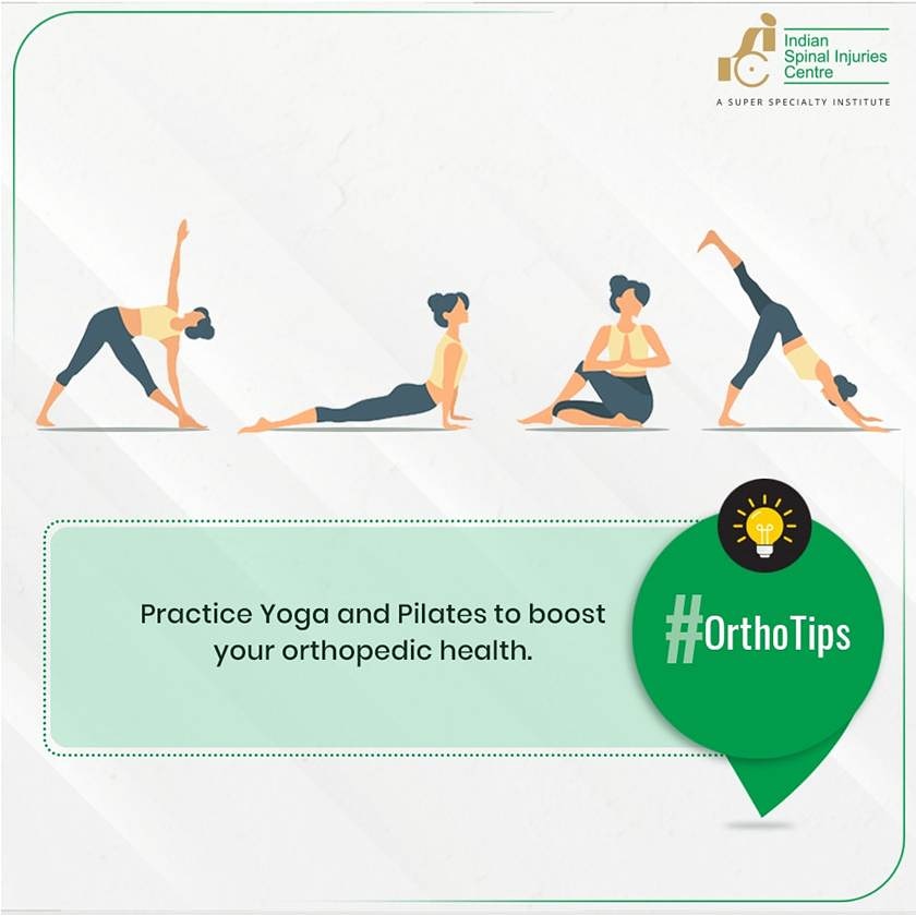 isic_healthcare's tweet image. Yoga and Pilates are help strengthening the muscles and cultivate good balance in the body. It is hugely beneficial for people with osteoporosis.

#ISIC #OrthoTips