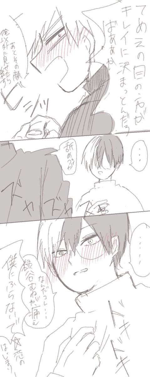 爆轟
かっちゃんは勢いに任せて言ってしまうタイプだと思ってる 
