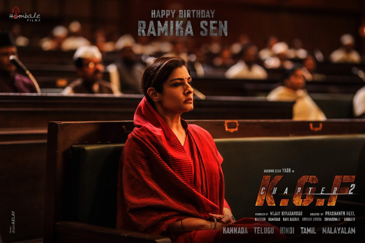 Marakka91755943's tweet photo. Rocky Bhai, Adheera, Ramika Sen and Reena. First look character posters from #KGFChapter2 https://t.co/Qsz6wb8Bl4