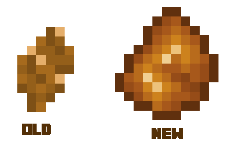 RefreshedO's tweet photo. Old vs New Amber Texture! Completly recreated!
#Minecraft #Texture #RefreshedNether https://t.co/TkUHaVId6I