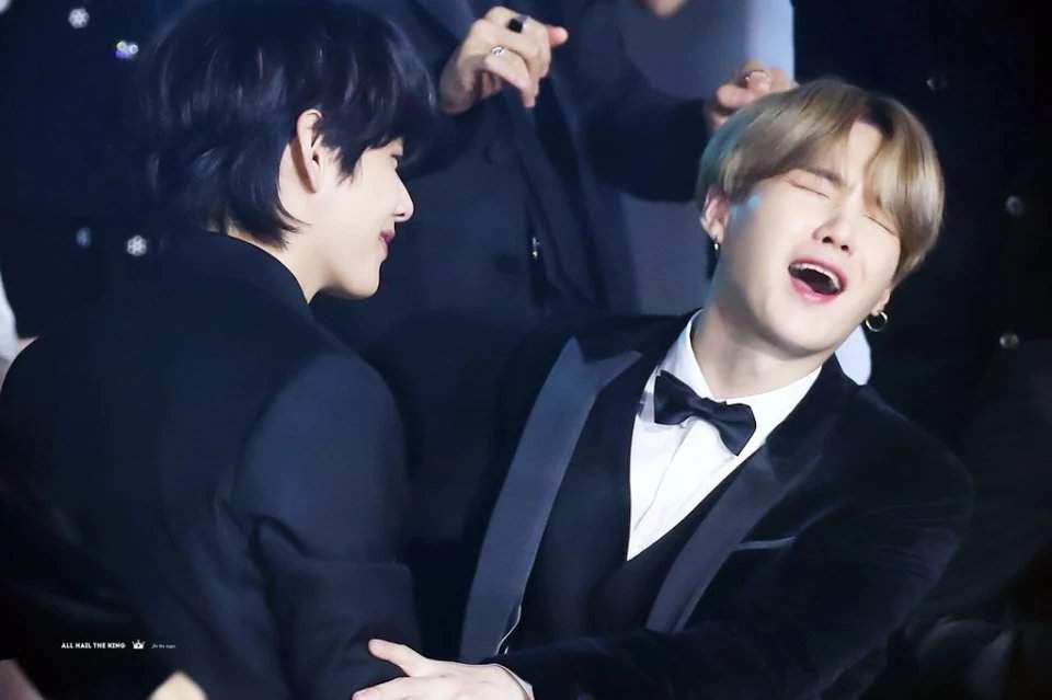 Yoongi rejecting affection from the members but secretly enjoying it  -- a thread