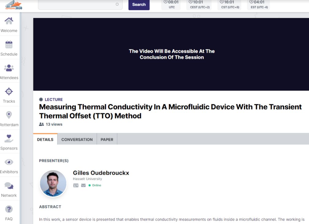 BDE imo-imomec (@bde_uhasselt) on Twitter photo Today Gilles will show our new microfluidic thermal based biosensor at the IEEE Sensors2020 congress #IEEESENSORS2020 #SENSORS2020 #biosensors <a href="/IEEESENSORS/">IEEE SENSORS</a> <a href="/uhasselt/">Universiteit Hasselt</a> <a href="/imoimomec/">imo-imomec</a> Today Gilles will show our new microfluidic thermal based biosensor at the IEEE Sensors2020 congress #IEEESENSORS2020 #SENSORS2020 #biosensors <a href="/IEEESENSORS/">IEEE SENSORS</a> <a href="/uhasselt/">Universiteit Hasselt</a> <a href="/imoimomec/">imo-imomec</a>