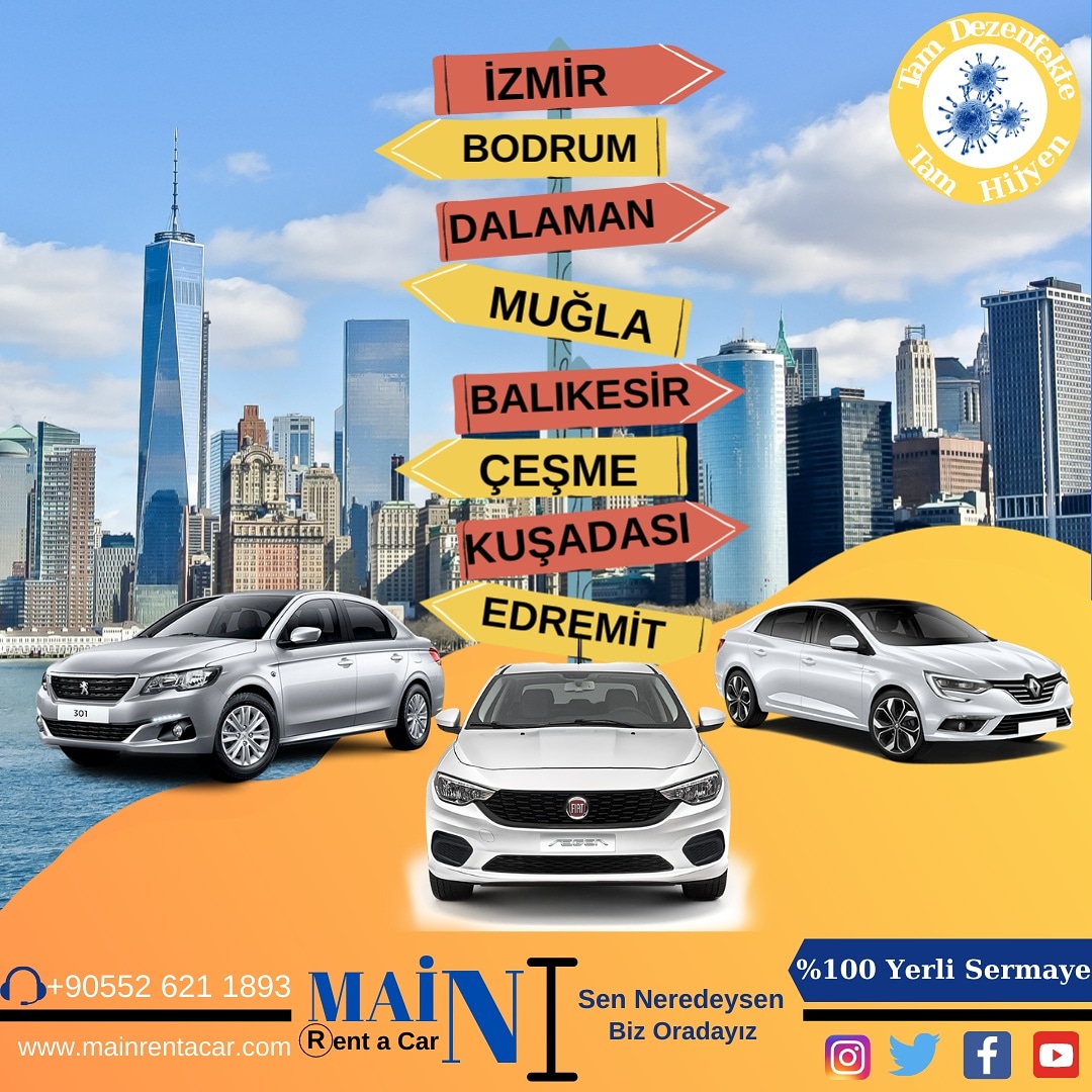 Ön ödemesiz rezervasyon yap!
Dilediğin aracı seç ücretsiz rezervasyon oluştur.
mainrentacar.com
+90552 621 1893
#mainrentcar
#cheap #feast #rentacar #covid19 #aylıkaraçkiralama #kampanya #germany #münih #amsterdam #stutgart #berlin #köln #bremen #nürnberg #hamburg #bremen