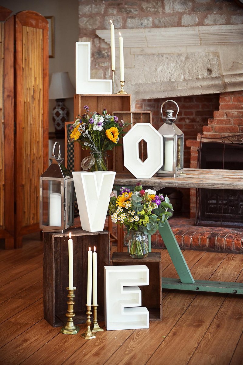We love this fab photo taken by The Little Photo Company of some of the gorgeous props available from Wedding &amp; Event Prop Hire