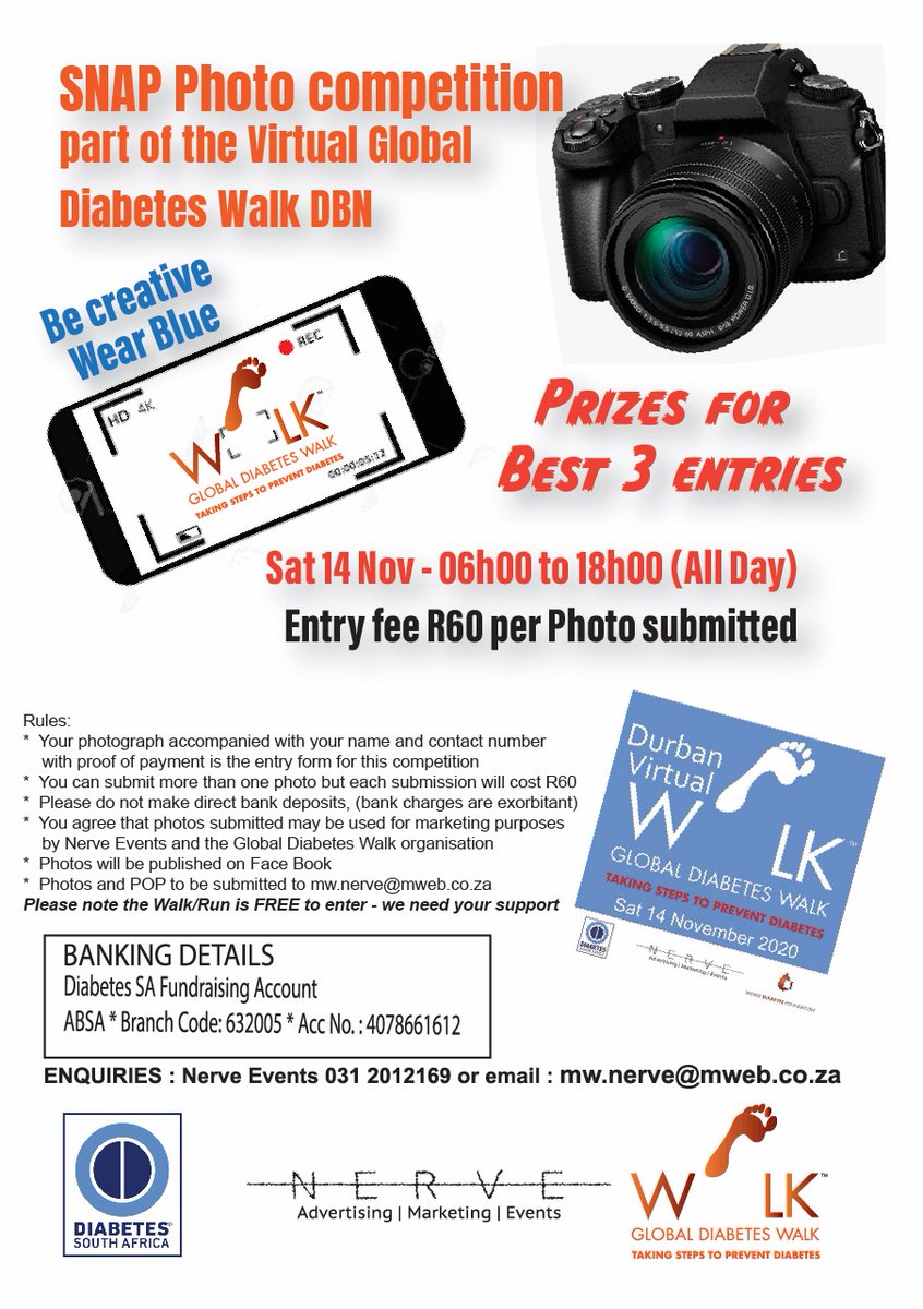 NerveEvents's tweet image. Be CREATIVE wear BLUE and enter the comp. Send us your SNAP shots of the day and enter to support DSA
Please note entry to walk or run on the day is FREE
you can send photos &amp;amp; not enter the comp they will be uploaded to event page will not be in the running to win a prize