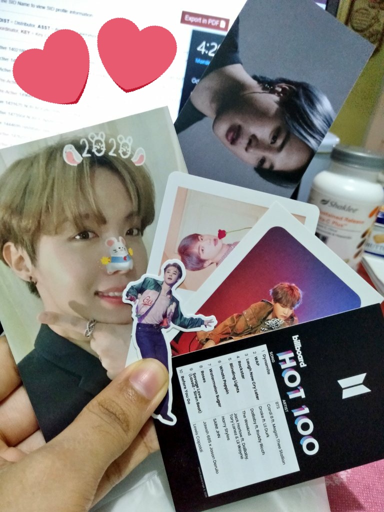 mydearjiminie's tweet photo. hewloo Nia @OneulKim_ i've received the ga prize!! and ohh i almost scream my lungs out 🤣🤣 thank yoouuuu soo muchhhh 💜💜✨ https://t.co/zM81VKorr8
