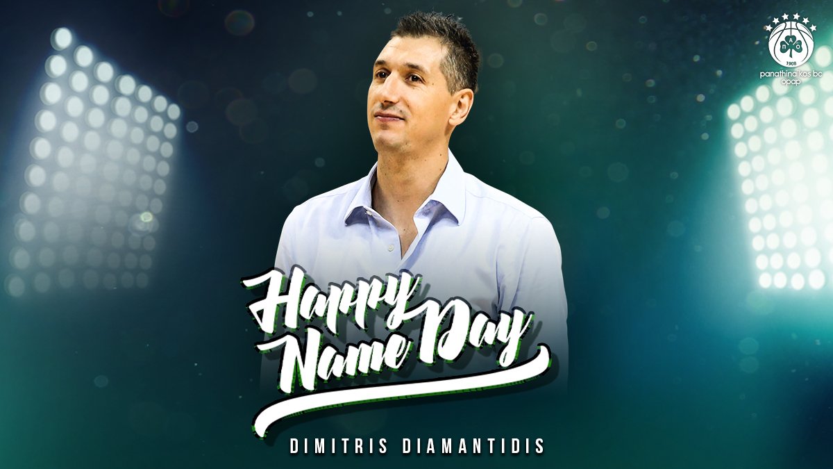 Paobcgr's tweet photo. Χρόνια πολλά στον Δημήτρη Διαμαντίδη για την ονομαστική του εορτή! Του ευχόμαστε υγεία, χαρά κι ακόμα περισσότερες επιτυχίες!

#HappyNameDay #DimitrisDiamantidis #paobc #panathinaikosbcopap #WeTheGreens #UnitedWeStand #panathinaikos https://t.co/iVfK0dXqzg