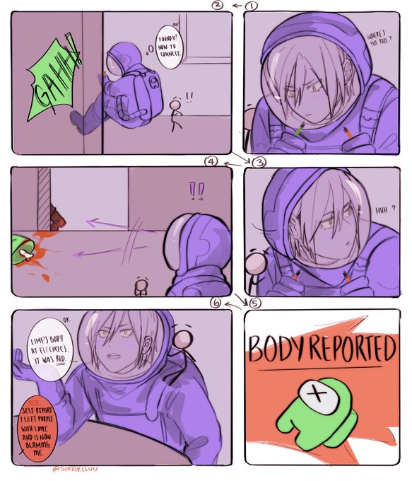 Sometimes it just be like that???
----
#AmongUs #amongusfanart #oc
#amongusred #amonguspurple 