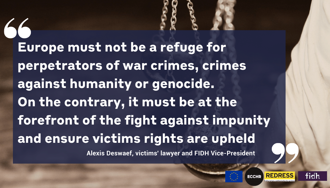 📢Victims of serious int’l crimes must be at the centre of justice efforts. 

📄Today, <a href="/fidh_en/">FIDH</a> <a href="/ECCHRBerlin/">ECCHR</a> &amp; @REDRESSTrust show how in our report, based on 2 years of research, 140 interviews with practitioners, victims &amp; experts:  fidh.org/en/issues/inte… #victimsrights.