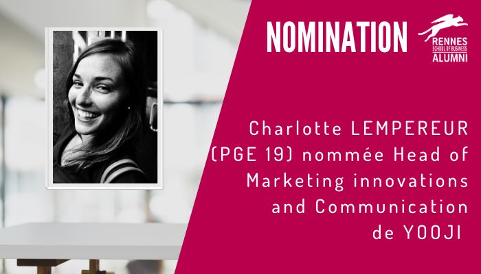 #Nomination : Félicitations à <a href="/Charlottelemp/">Charlotte Lempereur</a> (PGE19), nommée en avril 2020 "Head of Marketing innovations and Communication" de #Yooji , qui fabrique et commercialise des aliments infantiles premium bio et surgelés. Yooji vient de réaliser une levée de fonds de 7,5 M !