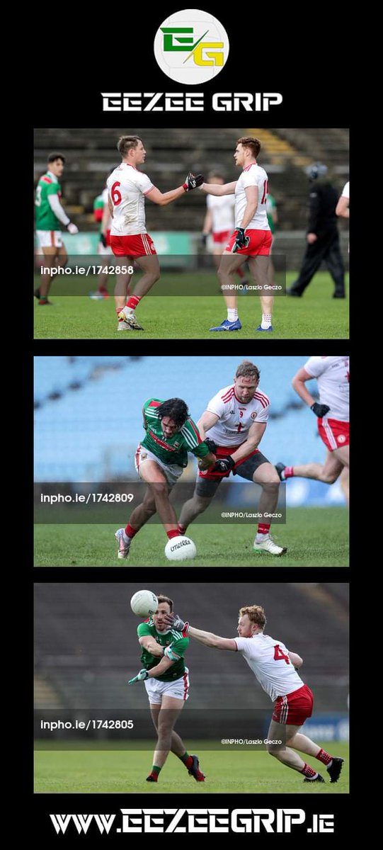 EezeeFundraise's tweet photo. Great to see our #EezeeGrip gloves helping @TyroneGAALive players get the required result in MacHale Park yesterday against @MayoGAA #insafehands #makingcatchingeezee
https://t.co/36w9skBwqN https://t.co/8IKSRSgqfh