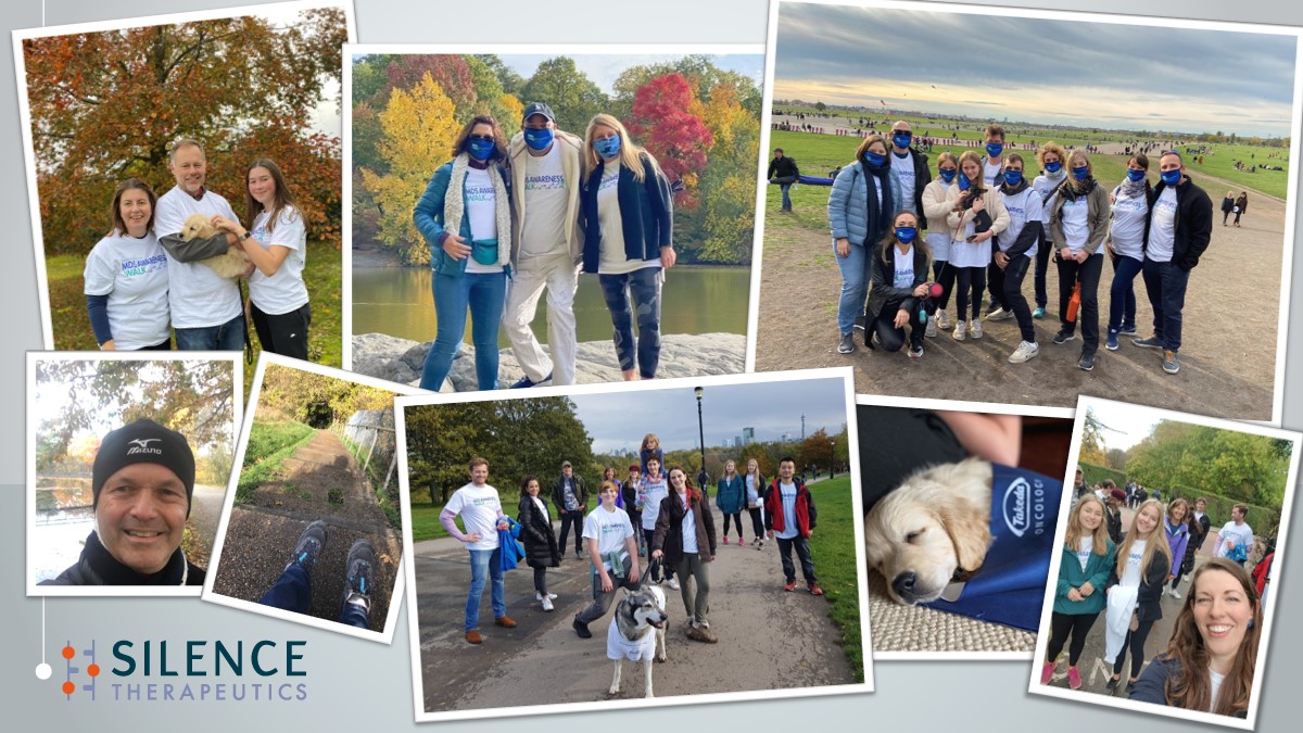 SilenceTheraPlc's tweet photo. Yesterday was #MDSawarenessday and our colleagues in London, Berlin and New York were proud to take to the streets of our respective cities in solidarity with the community for the 
@MDSFoundation
 Global Walk initiative #WalkingWithPurpose https://t.co/oL0f7zuddE