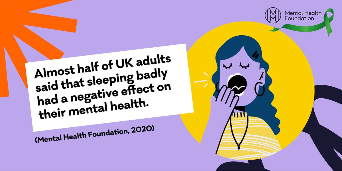 mentalhealth's tweet photo. 💤Millions of people in the UK say that poor sleep has negatively affected their mental health. 

😖Our new report finds that more than a third of adults said that sleeping poorly had made them feel more anxious. #TakingSleepSeriously https://t.co/cs6mkVrorl