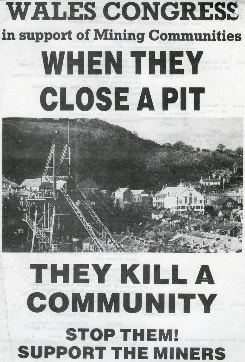 Bob Dylan: North Country BluesWhere ‘Come all You Coal Miners’ refers to the hardships of mining & class exploitation, this song paints a bleak picture of capital flight & the effects on a community when the industry it’s built around dissolves. Below, a leaflet from 84/5 strike
