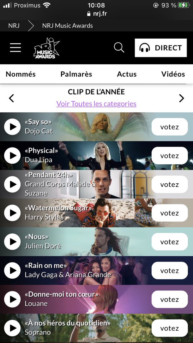 Vincent28942466's tweet image. 🚨[#NMA #ParisEdition] @ArianaGrande est nommée 3 fois cette année aux #NMA2020! 

Votez sur nrj.fr et MYTF1.fr!

Rdv le samedi 05/12 à 21:05 sur @TF1 et @NRJhitmusiconly pour l’annonce des résultats présenté par @nikosaliagas.🤍