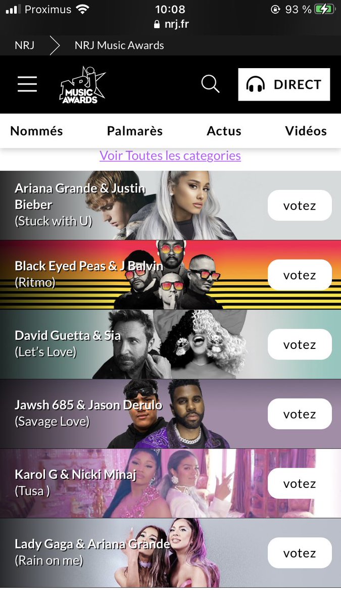 Vincent28942466's tweet image. 🚨[#NMA #ParisEdition] @ArianaGrande est nommée 3 fois cette année aux #NMA2020! 

Votez sur nrj.fr et MYTF1.fr!

Rdv le samedi 05/12 à 21:05 sur @TF1 et @NRJhitmusiconly pour l’annonce des résultats présenté par @nikosaliagas.🤍