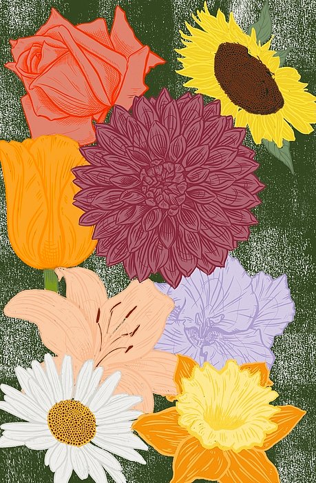 PyroWax's tweet image. New artwork for sale! - "Bouquet " - fineartamerica.com/featured/bouqu… @fineartamerica