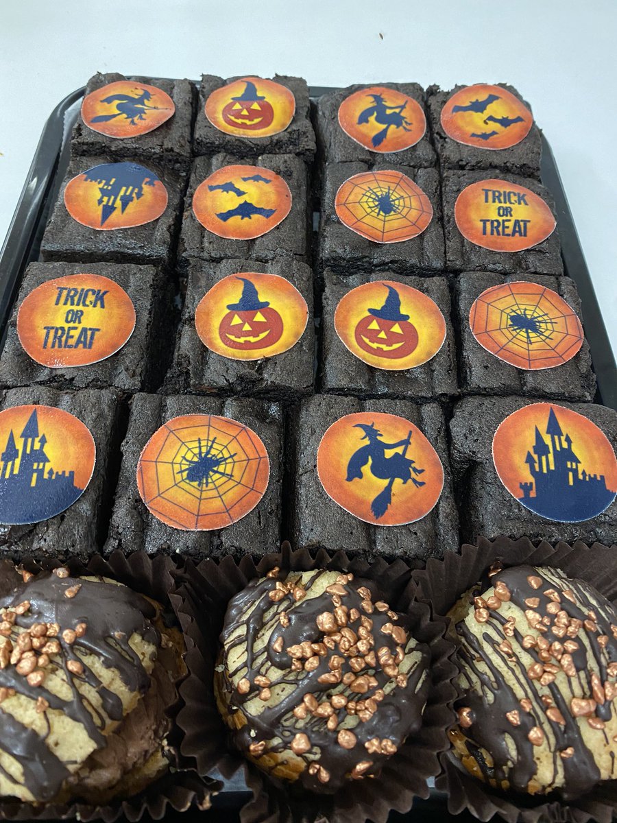 BridgesCamb's tweet photo. Low sugar caprese chocolate cake on counter today. And it happens to be gluten free. Give them a treat and you deserve a big slice too #halftermweek #familytime #youdeserveit #Halloween2020 https://t.co/2vx26Brvv2
