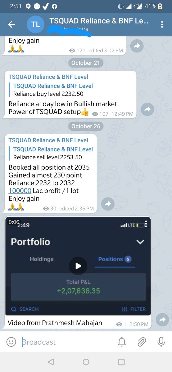 Again our Positional setup proved on Reliance. We sold Reliance at 2252
closed our reliance position at 2032 and made 2 lac
Follow the price , Flow with flow/trend. . #Reliance
Learn TSQUAD setup with life time support
Real Trade Real money.
~TSQUAD https://t.co/wlkVj2YeEM