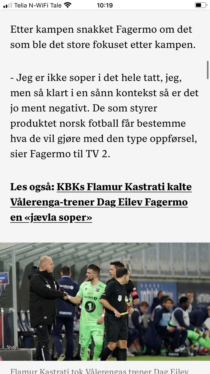 siljegrytten's tweet photo. @Mads_Hansen Unge mennesker tar ofte feil om betydning. Jeg tror også på Kastrati, han hadde aldri gjentatt det slik i pauseintervjuet hvis han visste. Men #Fagermo derimot, han vet hva det betyr. You had one job, don’t make it worse! #Failed @ValerengaOslo 🤦🏻‍♀️ https://t.co/YS3uNXtlqx