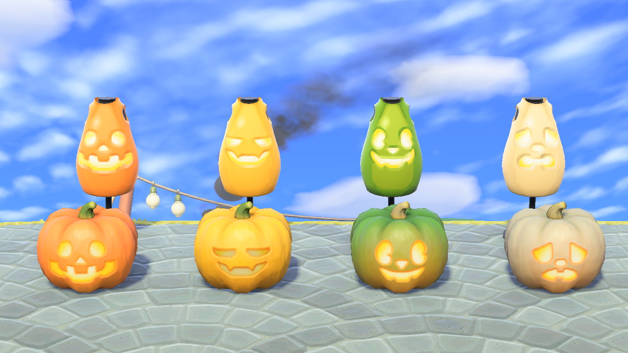 モル 光るカボチャなワンピースを4種類つくったよ それぞれハロウィンなランタンと同じ顔 お友達といろんなカボチャになってみてね どうぶつの森 Animalcrossing Acnh あつまれどうぶつの森 あつ森 マイデザイン マイデザイン配布 Acnhdesign