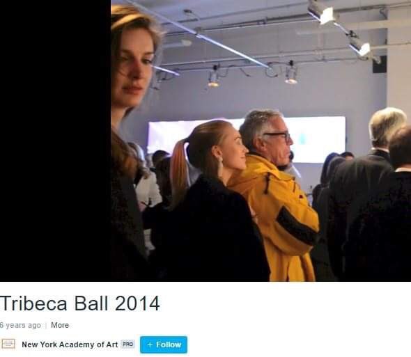 ohreallytruly's tweet photo. So how close was the New York Art Academy to #Epstein?
Why has the Academy killed it’s twitter and edited most of its platforms?
Yet here they still have a video up clearly showing #epstein at the 2014 #tribecaball. @lisapodcasts https://t.co/eNt5xQ6jya