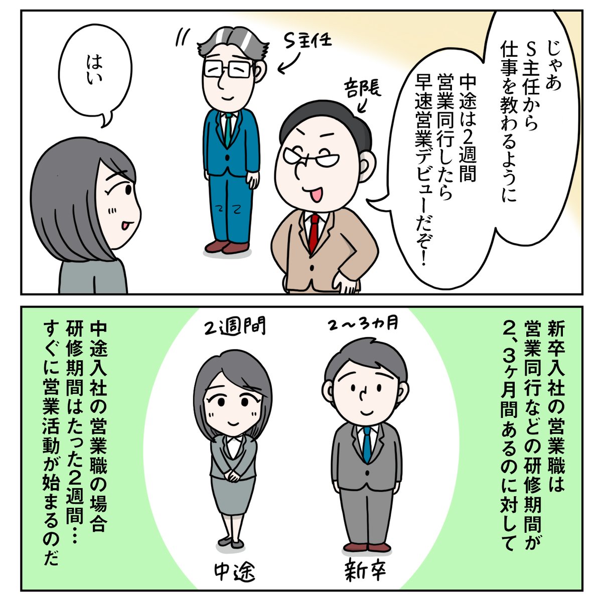 『営業未経験で中途入社したA子さんの話』1/6
ちょっと長いのですが、読んでもらえたら嬉しいです。 