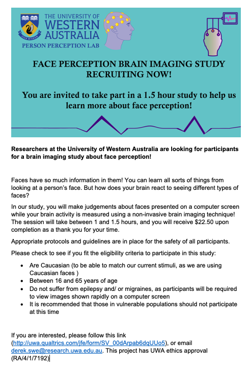 UWA Person Perception tweet media