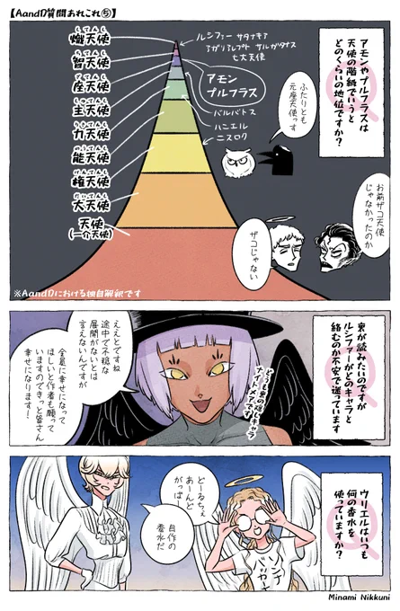 【AandDお題箱】質問あれこれ⑤
ザコ天使じゃなかった #AandD 