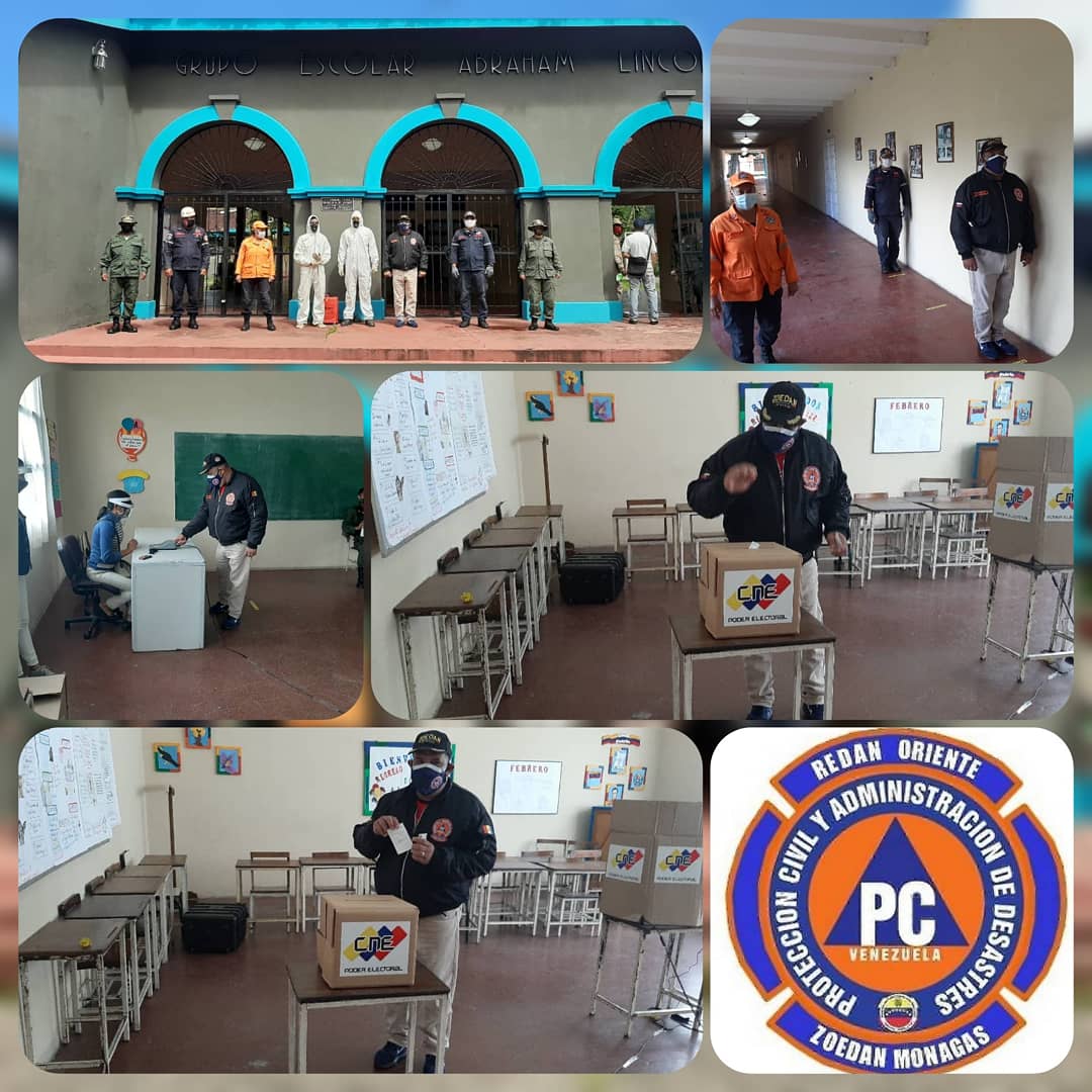 monagaspcad's tweet photo. #25OCT2020 el Director de @monagaspcad Raúl González en compañía del jefe de la @RedanOriente Richar Marcano y la Dr. De PCAD Municipio Caripe ejercicieron su derecho al voto en el Centro de Votación Grupo Escolar Abraham Lincoln.
¡LEALES SIEMPRE TRAIDORES NUNCA! https://t.co/cfFRw83Jm2