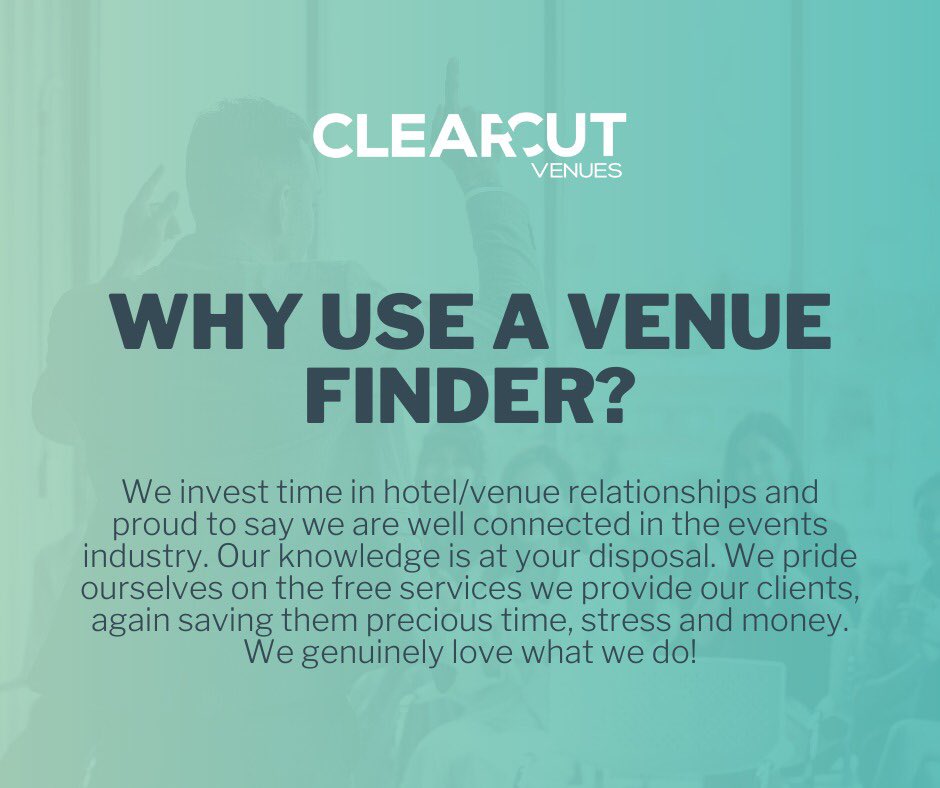 We are ready when you are! 
Info@clearcutvenues.com
📱 +44(0) 7792 125144