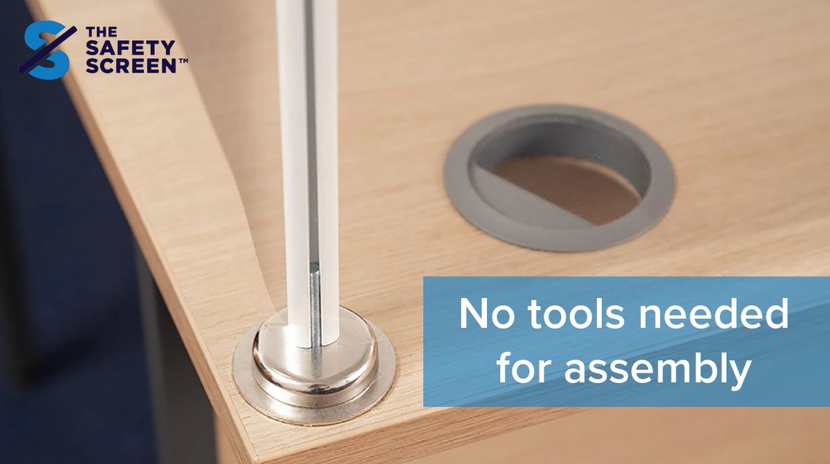TheSafetyScreen's tweet photo. Easy to assemble 💪

The Safety Screen is assembled without having to screw or damage the desk, meaning no extra tools are needed and making it easy to fit. https://t.co/XqmpQNcJej