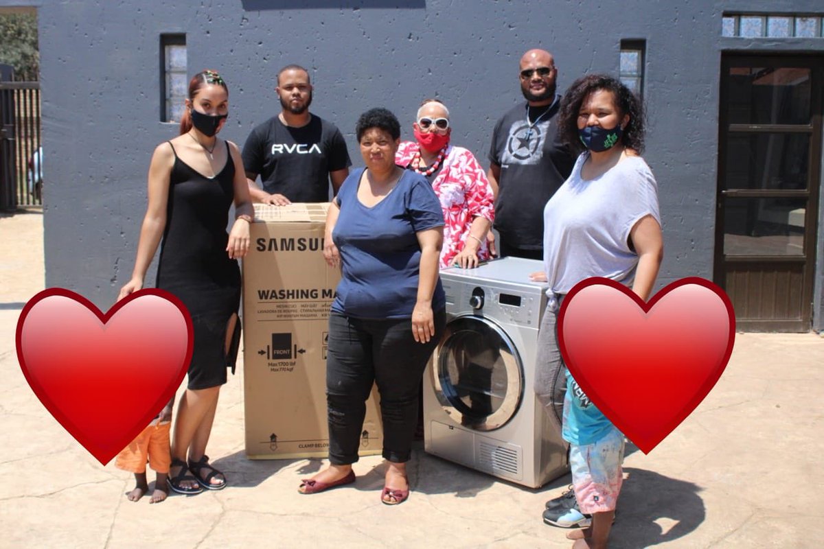 blackdoeksa's tweet photo. A heart-felt thank you to Zenia Constance who heads up our Faith based organizations, our founder Kelleigh James and the rest of the BDM team for securing these much needed resources for our local safe house in Eldorado Park. #BlackDoekMovementSA! https://t.co/FzxBQOt8A9