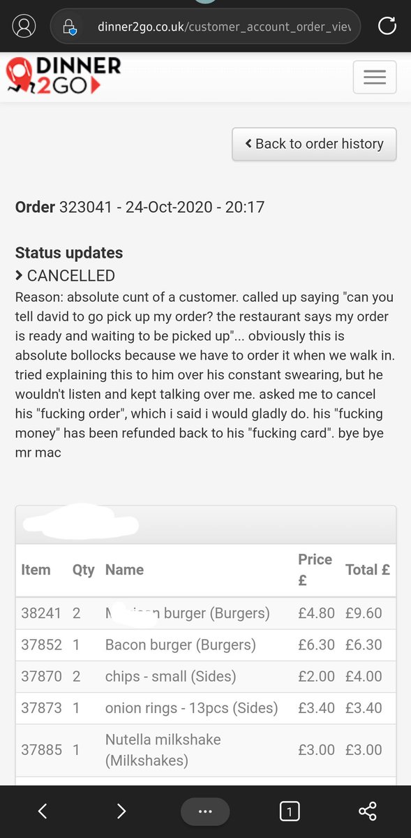 m17cxx's tweet photo. @dinner2goBTN @Deliveroo @UberEats 
Dinner2go need to go.

This is completely unacceptable https://t.co/JTZsqUcnNb